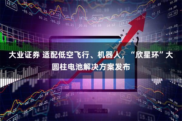 大业证券 适配低空飞行、机器人，“欣星环”大圆柱电池解决方案发布